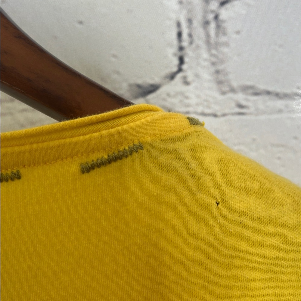 Johnny Was Bright Yellow Embroidered Top Size Medium Excellent Condition - Picture 11 of 13